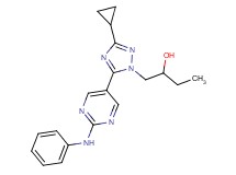 1-[5-(2-anilinopyrimidin-5-yl)-3-cyclopropyl-1H-1,2,4-triazol-1-yl]butan-2-ol