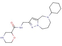N-[(5-cyclohexyl-5,6,7,8-tetrahydro-4H-pyrazolo[1,5-a][1,4]diazepin-2-yl)methyl]-2-morpholinecarboxamide dihydrochloride