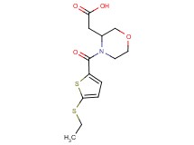 (4-{[5-(ethylthio)-2-thienyl]carbonyl}-3-morpholinyl)acetic acid