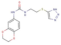N-(2,3-dihydro-1,4-benzodioxin-6-yl)-N'-[2-(1H-1,2,3-triazol-5-ylthio)ethyl]urea