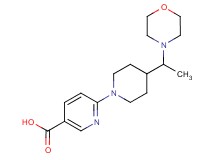 6-{4-[1-(4-morpholinyl)ethyl]-1-piperidinyl}nicotinic acid