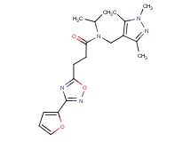 3-[3-(2-furyl)-1,2,4-oxadiazol-5-yl]-N-isopropyl-N-[(1,3,5-trimethyl-1H-pyrazol-4-yl)methyl]propanamide