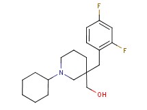 [1-cyclohexyl-3-(2,4-difluorobenzyl)-3-piperidinyl]methanol