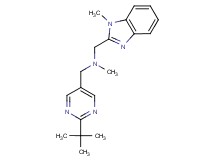 1-(2-tert-butylpyrimidin-5-yl)-N-methyl-N-[(1-methyl-1H-benzimidazol-2-yl)methyl]methanamine