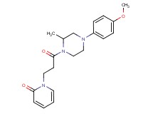 1-{3-[4-(4-methoxyphenyl)-2-methyl-1-piperazinyl]-3-oxopropyl}-2(1H)-pyridinone