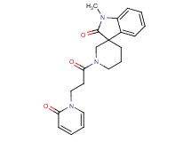 1-methyl-1'-[3-(2-oxopyridin-1(2H)-yl)propanoyl]spiro[indole-3,3'-piperidin]-2(1H)-one