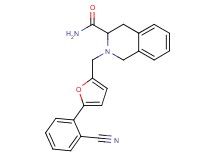 2-{[5-(2-cyanophenyl)-2-furyl]methyl}-1,2,3,4-tetrahydroisoquinoline-3-carboxamide
