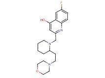 6-fluoro-2-{[2-(2-morpholin-4-ylethyl)piperidin-1-yl]methyl}quinolin-4-ol