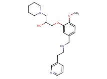 1-[2-methoxy-5-({[2-(3-pyridinyl)ethyl]amino}methyl)phenoxy]-3-(1-piperidinyl)-2-propanol