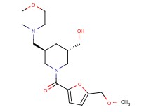 [(3S*,5R*)-1-[5-(methoxymethyl)-2-furoyl]-5-(4-morpholinylmethyl)-3-piperidinyl]methanol