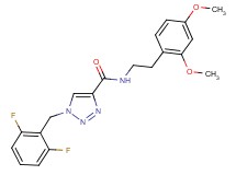 1-(2,6-difluorobenzyl)-N-[2-(2,4-dimethoxyphenyl)ethyl]-1H-1,2,3-triazole-4-carboxamide