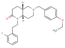 (4aR*,8aS*)-6-(4-ethoxybenzyl)-1-[2-(2-fluorophenyl)ethyl]octahydro-1,6-naphthyridin-2(1H)-one