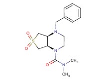 (4aS*,7aR*)-4-benzyl-N,N-dimethylhexahydrothieno[3,4-b]pyrazine-1(2H)-carboxamide 6,6-dioxide