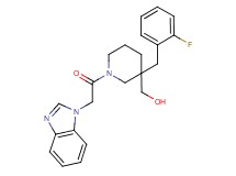 [1-(1H-benzimidazol-1-ylacetyl)-3-(2-fluorobenzyl)-3-piperidinyl]methanol