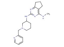 N~4~-methyl-N~2~-[1-(2-pyridinylmethyl)-3-piperidinyl]-6,7-dihydro-5H-cyclopenta[d]pyrimidine-2,4-diamine