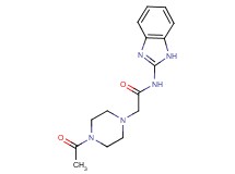 2-(4-acetylpiperazin-1-yl)-N-1H-benzimidazol-2-ylacetamide