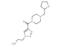 2-(4-{[4-(tetrahydrofuran-2-ylmethyl)piperazin-1-yl]carbonyl}-1H-1,2,3-triazol-1-yl)ethanamine