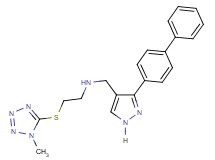 N-{[3-(4-biphenylyl)-1H-pyrazol-4-yl]methyl}-2-[(1-methyl-1H-tetrazol-5-yl)thio]ethanamine