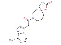 8-[(8-methylimidazo[1,2-a]pyridin-3-yl)acetyl]-1-oxa-3,8-diazaspiro[4.6]undecan-2-one