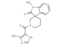 1-methyl-1'-[(4-methyl-1H-imidazol-5-yl)carbonyl]spiro[indole-3,3'-piperidin]-2(1H)-one