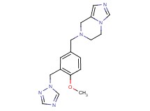 7-[4-methoxy-3-(1H-1,2,4-triazol-1-ylmethyl)benzyl]-5,6,7,8-tetrahydroimidazo[1,5-a]pyrazine