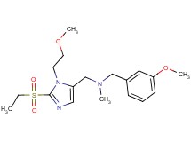 1-[2-(ethylsulfonyl)-1-(2-methoxyethyl)-1H-imidazol-5-yl]-N-(3-methoxybenzyl)-N-methylmethanamine