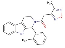 2-[(4-methyl-1,2,5-oxadiazol-3-yl)acetyl]-1-(2-methylphenyl)-2,3,4,9-tetrahydro-1H-beta-carboline