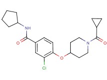 3-chloro-N-cyclopentyl-4-{[1-(cyclopropylcarbonyl)piperidin-4-yl]oxy}benzamide