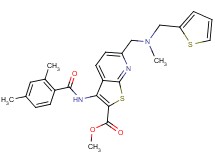methyl 3-[(2,4-dimethylbenzoyl)amino]-6-{[methyl(2-thienylmethyl)amino]methyl}thieno[2,3-b]pyridine-2-carboxylate