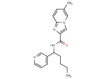 6-methyl-N-[1-(3-pyridinyl)pentyl]imidazo[1,2-a]pyridine-2-carboxamide