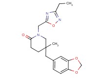 5-(1,3-benzodioxol-5-ylmethyl)-1-[(3-ethyl-1,2,4-oxadiazol-5-yl)methyl]-5-methylpiperidin-2-one