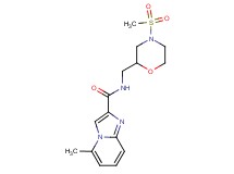 5-methyl-N-{[4-(methylsulfonyl)morpholin-2-yl]methyl}imidazo[1,2-a]pyridine-2-carboxamide