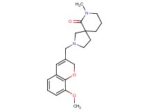 2-[(8-methoxy-2H-chromen-3-yl)methyl]-7-methyl-2,7-diazaspiro[4.5]decan-6-one