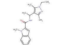 N-[1-(1-ethyl-3,5-dimethyl-1H-pyrazol-4-yl)ethyl]-1-methyl-1H-indole-2-carboxamide
