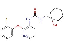 N-[2-(2-fluorophenoxy)pyridin-3-yl]-N'-[(1-hydroxycyclohexyl)methyl]urea