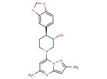 (3S*,4S*)-4-(1,3-benzodioxol-5-yl)-1-(2,5-dimethylpyrazolo[1,5-a]pyrimidin-7-yl)-3-piperidinol