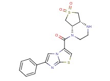 (4aR*,7aS*)-1-[(6-phenylimidazo[2,1-b][1,3]thiazol-3-yl)carbonyl]octahydrothieno[3,4-b]pyrazine 6,6-dioxide
