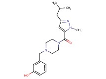 3-({4-[(3-isobutyl-1-methyl-1H-pyrazol-5-yl)carbonyl]-1-piperazinyl}methyl)phenol