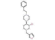 (3R*,4R*)-1-(3-furylmethyl)-4-[4-(2-phenylethyl)-1-piperazinyl]-3-piperidinol