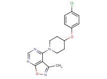 4-[4-(4-chlorophenoxy)-1-piperidinyl]-3-methylisoxazolo[5,4-d]pyrimidine