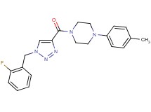 1-{[1-(2-fluorobenzyl)-1H-1,2,3-triazol-4-yl]carbonyl}-4-(4-methylphenyl)piperazine
