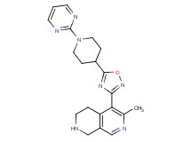 6-methyl-5-{5-[1-(2-pyrimidinyl)-4-piperidinyl]-1,2,4-oxadiazol-3-yl}-1,2,3,4-tetrahydro-2,7-naphthyridine dihydrochloride