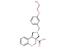 (3aR*,9bR*)-2-[3-(2-hydroxyethoxy)benzyl]-1,2,3,9b-tetrahydrochromeno[3,4-c]pyrrole-3a(4H)-carboxylic acid