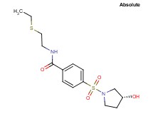 N-[2-(ethylthio)ethyl]-4-{[(3R)-3-hydroxy-1-pyrrolidinyl]sulfonyl}benzamide