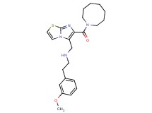 N-{[6-(1-azocanylcarbonyl)imidazo[2,1-b][1,3]thiazol-5-yl]methyl}-2-(3-methoxyphenyl)ethanamine