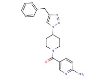5-{[4-(4-benzyl-1H-1,2,3-triazol-1-yl)-1-piperidinyl]carbonyl}-2-pyridinamine