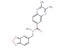 N-(2,1,3-benzoxadiazol-5-ylmethyl)-N,2,3-trimethyl-6-quinoxalinecarboxamide