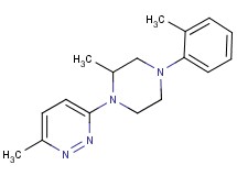 3-methyl-6-[2-methyl-4-(2-methylphenyl)-1-piperazinyl]pyridazine