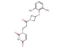 1-{3-[3-(2,6-dimethylphenoxy)azetidin-1-yl]-3-oxopropyl}pyrimidine-2,4(1H,3H)-dione