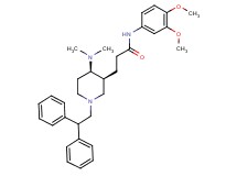 N-(3,4-dimethoxyphenyl)-3-[(3S*,4R*)-4-(dimethylamino)-1-(2,2-diphenylethyl)-3-piperidinyl]propanamide